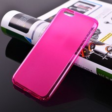 iPhone 6 6s 4.7 - TPU Soft Protective Phone Cover Case - Clear Matte Hot Pink